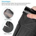 thumbnail image 4 of Unique Bargains 2-4 Gallon Small Trash Bags Garbage Waste Basket Liners Black, 60 Counts / 3 Rolls, 4 of 5