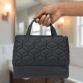 thumbnail image 4 of Equate Beauty Cosmetic Bag - Quilted 3-Compartment Pyramid Case, 4 of 7