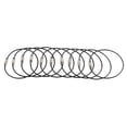 thumbnail image 2 of jinwen 2x10Pcs Boucle de Câble pour Bagages, Sangles en Fil d'Acier Inoxydable, Noir 2 Pcs, 2 of 9