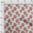 thumbnail image 2 of oneOone Tissu Polyester Spandex Blanc Floraux Matériel de Robe Tissu Imprimé Tissu au Mètre 56 Pouces de Large, 2 of 4