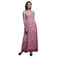 thumbnail image 1 of Bimba Blossom & Paradise Whydah Bird Bimba Robe à Bretelles Spaghetti Imprimée pour Femmes, Fluide, Smockée - Grand, 1 of 7