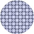 thumbnail image 1 of Ahgly Company Machine Washable Indoor Round Transitional Lavender Blue Area Rugs, 5' Round, 1 of 7