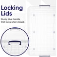 thumbnail image 5 of Superio Plastic Storage Bin with Lid, Box for Under Bed, Stackable Storage Container with Latch Closure (42 quart), 5 of 5