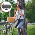 thumbnail image 2 of CIMAXIC Practical Bike Basket Cover Made of Durable Plastic Black Color for Protective Use Lightweight Design Fits Most Baskets 1 Piece,11.02"X7.48"X0.98", 2 of 5