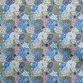 thumbnail image 1 of oneOone Polyester Lycra Vert Olive Tissu Floral Robe Tissu Tissu Imprimé par la Cour 56 Pouces de Large, 1 of 4