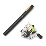 Pocket foldable fishing rod and reel combination mini pen-shaped fishing rod set telescopic fishing rod spinning reel combination set