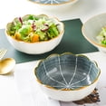thumbnail image 2 of Qeeadeea Small Round Baking Dish Set Of 2, Colorful Ceramic Pie Pan, Round Pie Dish, Morandi Color Tableware-dark grey-15x15x5cm, 500ml, 2 of 7