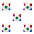 thumbnail image 1 of Baohd pour Golf Couvre-Tête de Putter en Maillet pour Club de Golf Couvre-Tête Carré Tendance pour Femmes Hommes Couvre-Tête de Putter Blanc 5Ensemble, 1 of 6