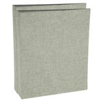 Uxcell 3 Ring Binder, 2 Pcs A4 Size Flexible Round Binder Big Capacity Linen Planner Binder for Business Home Classroom, Grey