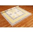 thumbnail image 4 of Casavani Pure Cotton Mat Living Room Area Rug, Blue 10x10 Ft, 4 of 6