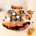 thumbnail image 2 of WEIYLL Ensembles de Tenues Décontractées pour Filles Tout-Petits Chaussures de Citrouille Dessin Animé Trois Pièces Robe de Fête H Rentrée des Classes Tenues d'Automne Taille 3-6 Mois, 2 of 4