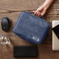 thumbnail image 3 of Waterproof Data Cable Storage Bags Travel Gadget Wires Organizer Zipper Pouch (Black), 3 of 6