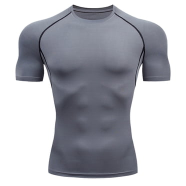 LUOGENLI Male T-shirts for Mens Mens Summer Leisure Sports T Shirt Fashion Lapel 3D Gradient Short Sleeved Round Neck T Shirt Men Mens T-shirts Graphic Tees Vintage Summer Clothes Grey M