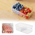 thumbnail image 1 of Hearth & Gear Kitchen Refrigerator Rectangular Crisper Microwave Heat Lunch Food Lunch Fruit Storage Sealed Reusable Zip Bags Silicone Beeswax Food Wraps Storage Snack Bags Freezer Slider Funnel Stand, 1 of 7