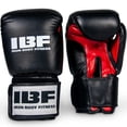 thumbnail image 1 of Gants de boxe Iron Body Fitness série Training, 12 oz, rouge/noir, 1 of 9