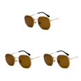 thumbnail image 4 of relayinert Fashionable Polarized Lens Small Square For Trendy Style Materials gold tea flake C5 3Set, 4 of 6