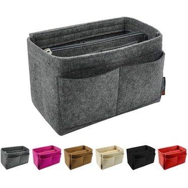 Purse Organizer, Multi-Pocket Felt Handbag Organizer, Purse Organizer Insert with Handles Handbag & Tote Organizer, Bag in Bag