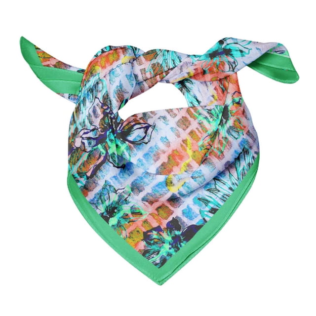 Bimba Cotton Voile Women Square Scarf Neck Wrap Summer Bandanas-40 x 40 Inches
