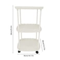thumbnail image 3 of Fwttom Small Plastic Furn Iture, Mini Table Easy Small Apartment Bedside Table Small Table, 3 of 6