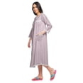 thumbnail image 2 of Moomaya Coton Femme Longueur Genou Manches 3/4 Chemise de Nuit Imprimée Tenue de Nuit, 2 of 5