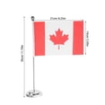 thumbnail image 4 of Shisuyan Mini Canada National Flag Miniature Desk Flag For Office Table Decoration Desktop Canada National Day Decoration Small Polyester Banner, 4 of 8