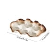 thumbnail image 3 of Fwttom Ceramic Egg Tray, Egg Tray Ceramic Material Sauces Snack Tray Dividing Plates Tableware Kitchen Supplies, 3 of 6