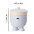 thumbnail image 3 of Chmadoxn Office Storage & Organization, Plain Desktop Rocking Lid Small Trash Can Living Room Coffee Table Basket Household Table Mini Trash Can Plastic dustbin trash can, 3 of 6