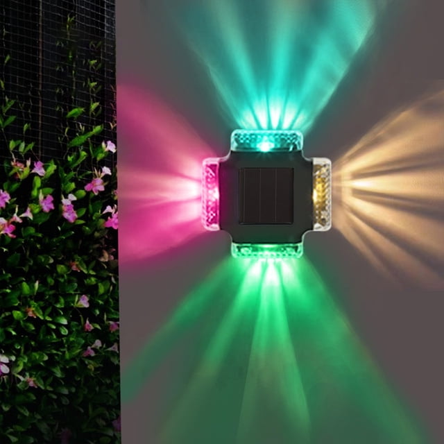 Dvkptbk Outdoor Solar Lights Light Sensor Outdoor Lights Solar Lights Outdoor Rainproof Outdoor Solar Lights for Courtyard Terrace Garden Garage Solar Luminary Home Appliances