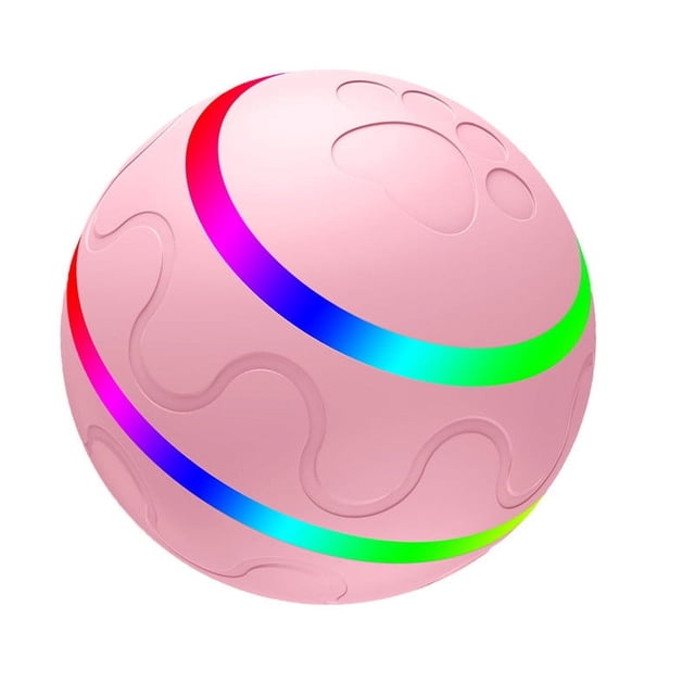 EGNMCR Shaky Ball Toy For Dogs Vibrating Dog Ball Rechargeable Automatic Moving Shaking Dog Toy Ball Interactive Rolling Dog Ball Toy With Light Dogs Ball