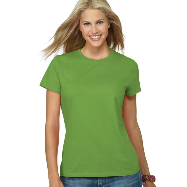 Hanes T-shirt Nano-T pour Femmes, G, Vert Poire