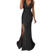 thumbnail image 1 of keepw Evening Dress Party Outfit Festive Clothing Long Ball Off Slit Fine Workmanship Washable Exquisite Beautiful Attractive Black L, 1 of 6