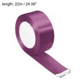 thumbnail image 2 of Unique Bargains 1.5" Wide 24 Yards Satin Ribbon Single Side Craft Roll Decoration Lilac Purple, 2 of 6