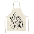 thumbnail image 2 of TIMIFIS Pockets Holds 1Pc Parent Adult The Family Kitchen Lovely Print Linen Family Aprons Kitchen Gadgets, 2 of 2