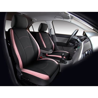 Auto Drive 5-Piece Blush Zebra Car Seat cover kit