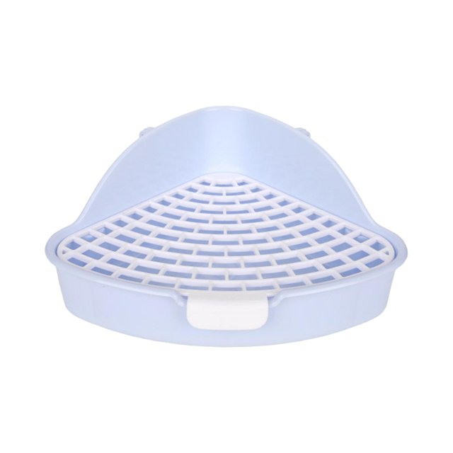 Medium Lapins Coin Toilette Boîte pour Furet Cage Accessoires Bleu