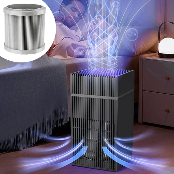 Uuiauoio Activated Carbon Air Purifier Filter Replacement for Home Office Bedroom Living Room Air Cleaner Accessory PM2.5 Pet Dander Pollen Removal