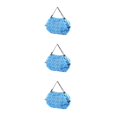 thumbnail image 1 of kurtrusly Sac de Rangement Réutilisable Pliable Écologique et Polyvalent Sac de Courses Imperméable en Polyester pour Voyage Sac de Plage Sac à Main Chiot Bleu 3Set, 1 of 6