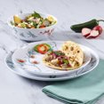 thumbnail image 1 of Martha Stewart Dragonfly White 12-Piece Melamine Dinnerware Set, 1 of 9
