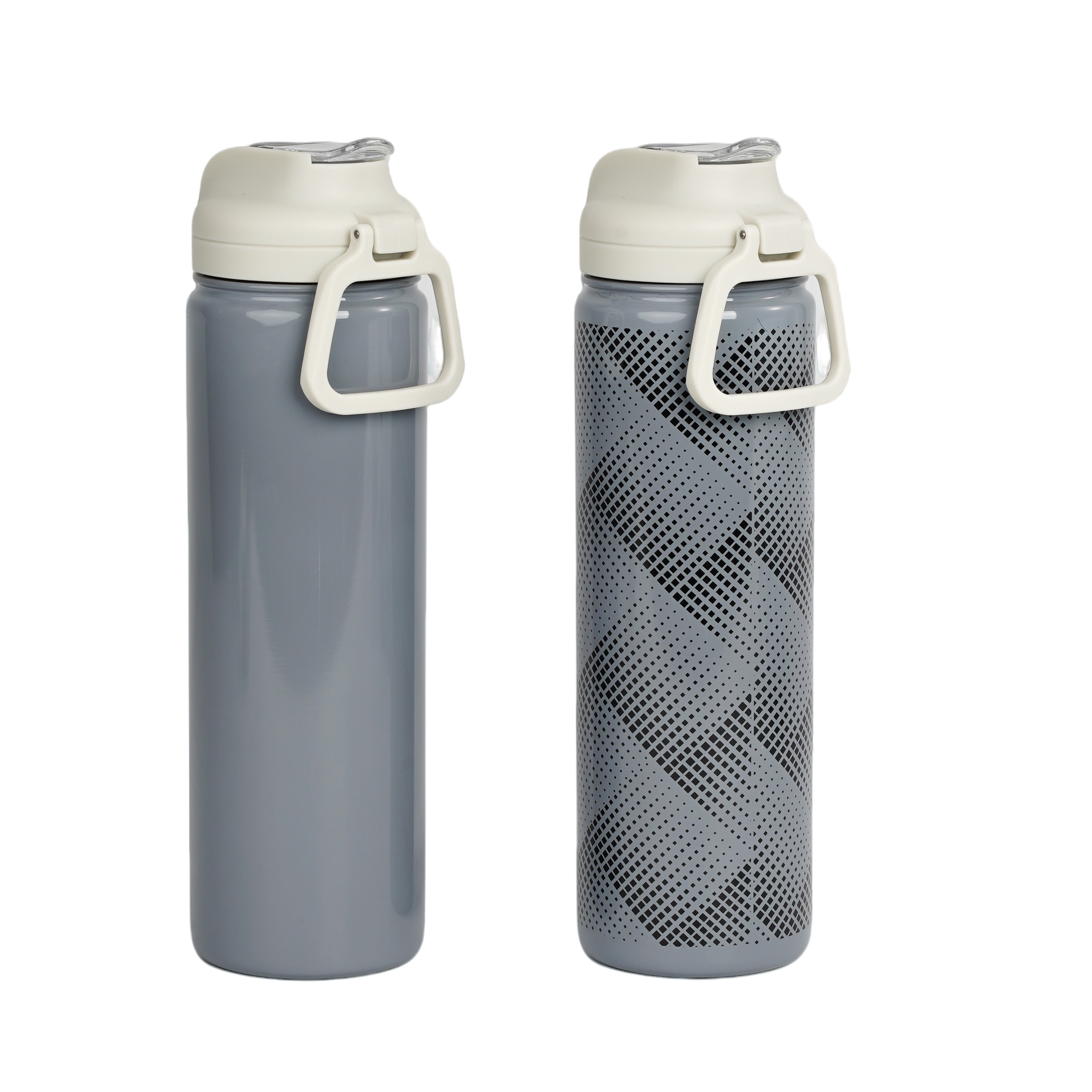 Mainstays 2PK 24 Ounce Stainless Steel Sip Water Bottle Grey, Back to School Supplies