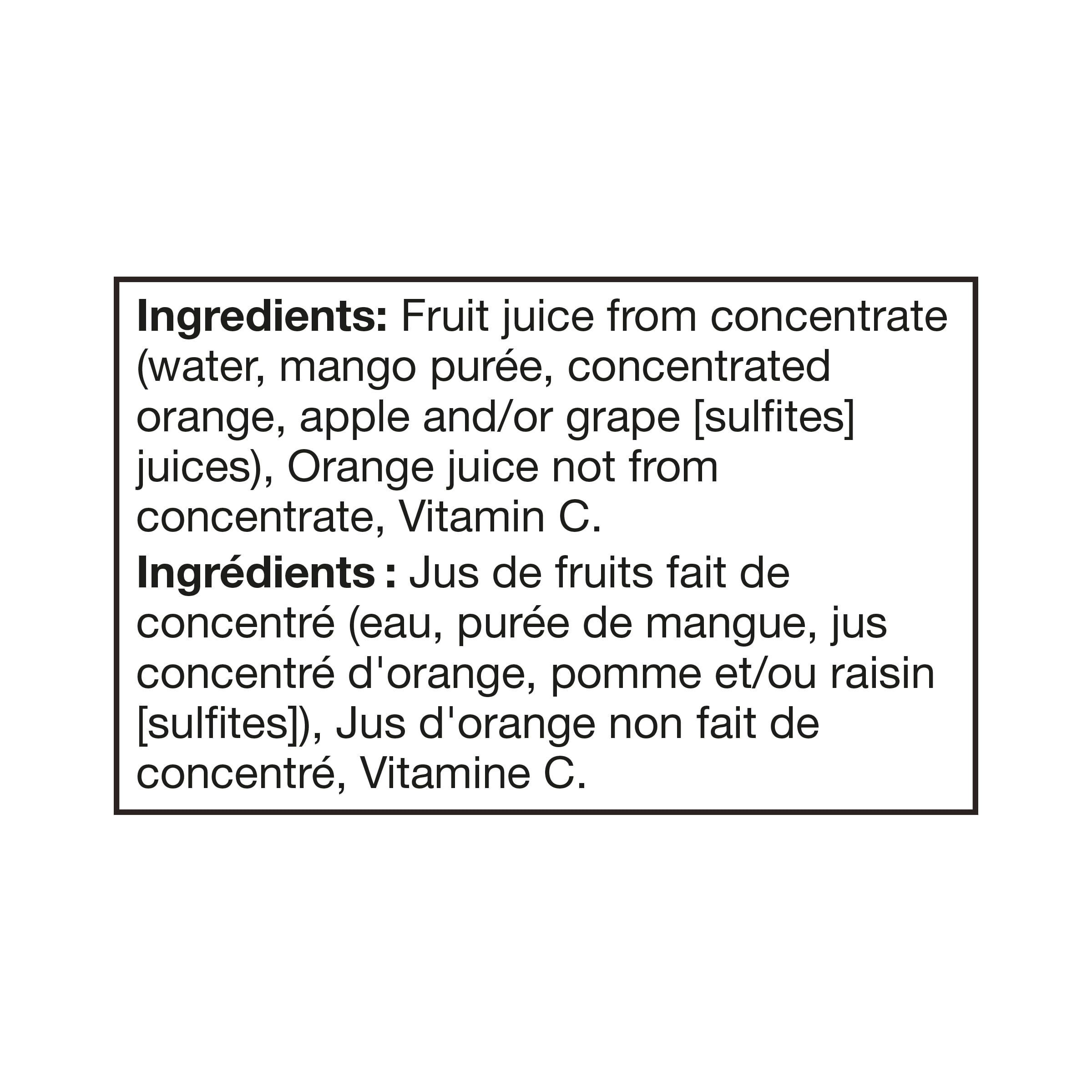 Oasis Jus de fruits orange et mangue 1,6 L
