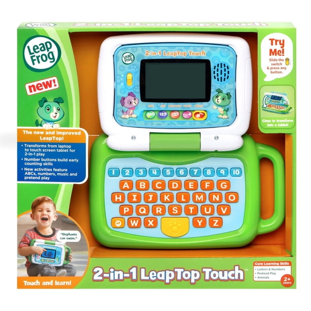 LeapFrog 2-in-1 LeapTop Touch 本体 LeapFrog 2-in-1 Leaptop Touch, Green, Interactive Toddler Learning