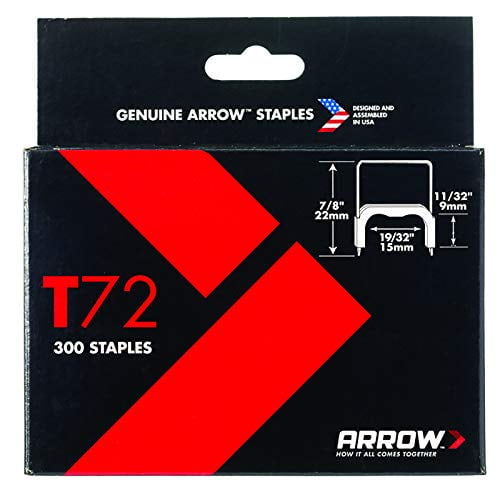Arrow Folder 721189 Agrafe Isolée 1/2 Pouce T72, Lot de 300