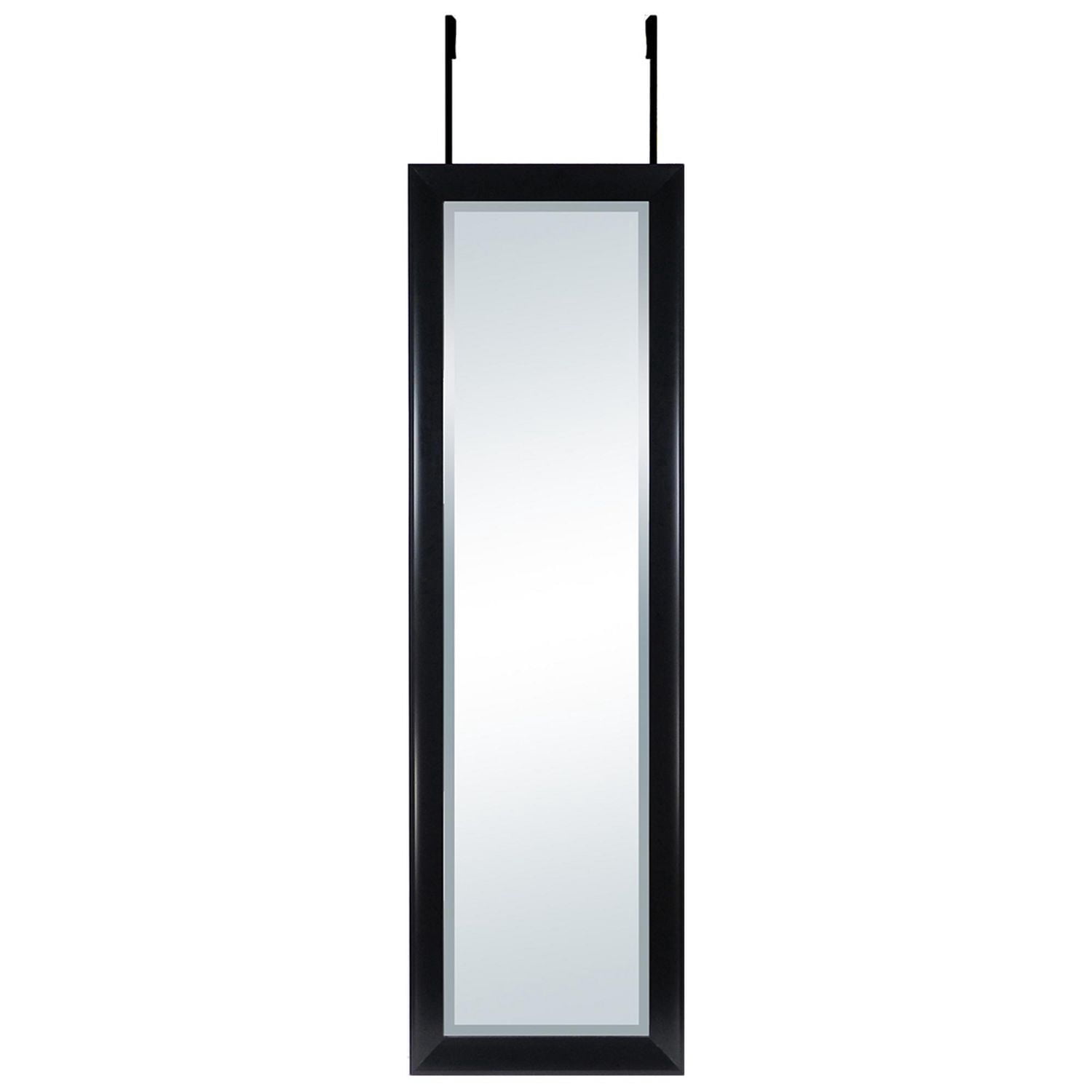 Miroir de porte à suspendre de Hometrends, Noir, Décoration intérieure, 15,5 x 51,3 x 0,7po