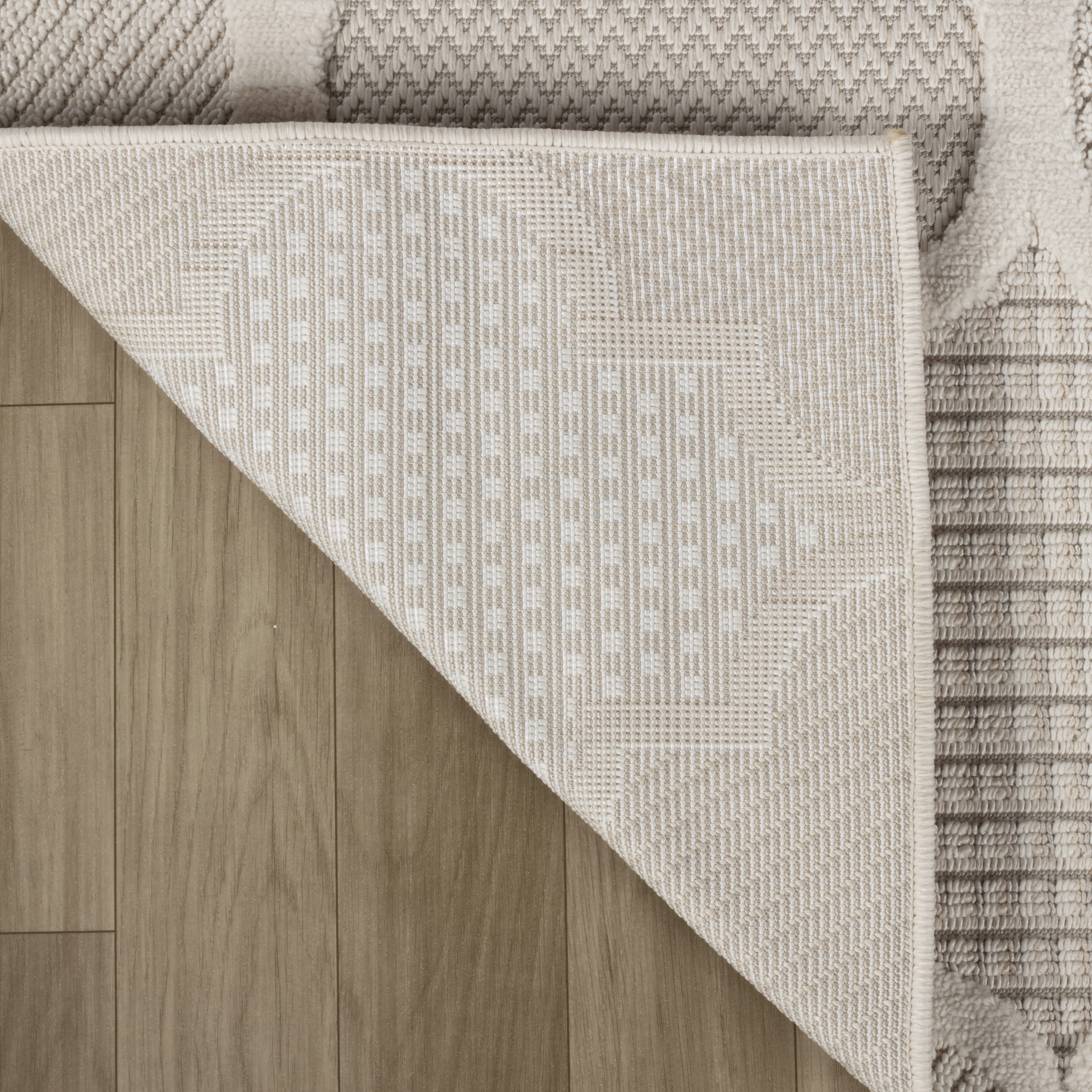 Rug Branch Maison Moroccan Indoor Area Rug, Cream Beige, Modern - Living Room, Bedroom, Dining and Kitchen