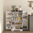 thumbnail image 2 of HOMCOM Armoire de Garde-Manger de Cuisine Armoire de Rangement avec Tablettes Ajustables Blanc, 2 of 10