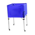 thumbnail image 3 of Lipstore Rolling Sports Ball Cart Convenient Ball Storage Bin for Football Toy Garage Blue, 3 of 8