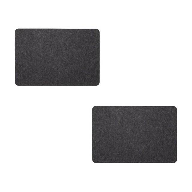 Oleegame 2PC Air Fryer Pad Kitchen Counter Mat Countertop Protector Non Slip Appliance Moving Mat For Air Fryer Coffee Maker Toaster Black
