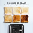 thumbnail image 4 of Kalorik Designer Series Digital 2-Slice Toaster, in Black with Silver, 4 of 9
