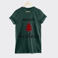 thumbnail image 4 of Haut de Sapin de Noël Femme Décontracté Col Rond Manches Courtes T-shirt Imprimé Sapin de Noël Haut, 4 of 6
