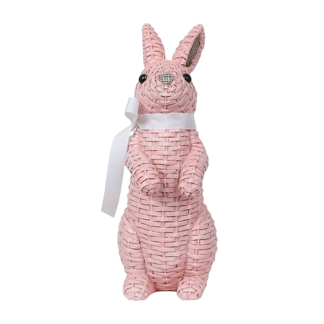 Décorations de Lapin en Résine Style Jardin Européen Design Debout pour Pâques et Maison